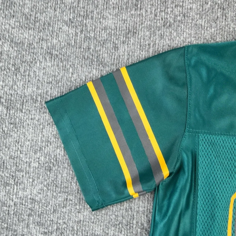 Starter Jersey Shirt Boys 10-12 Green 92 Mesh Football Team Graphic V Neck